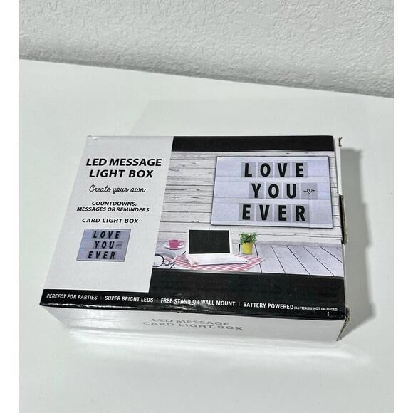 LED Message Light Box Countdowns, Messages or Reminders - White - Picture 2 of 5